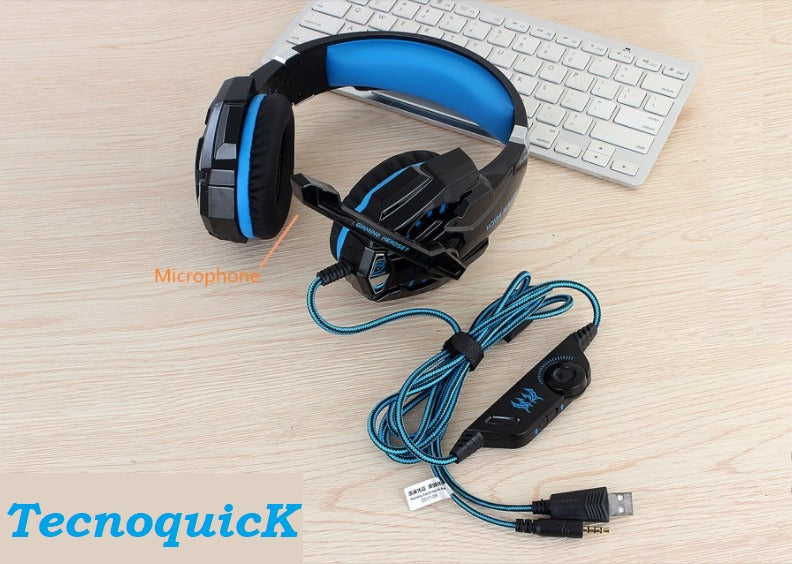 Diadema Gamer Profesional con RGB y Sonido Surround